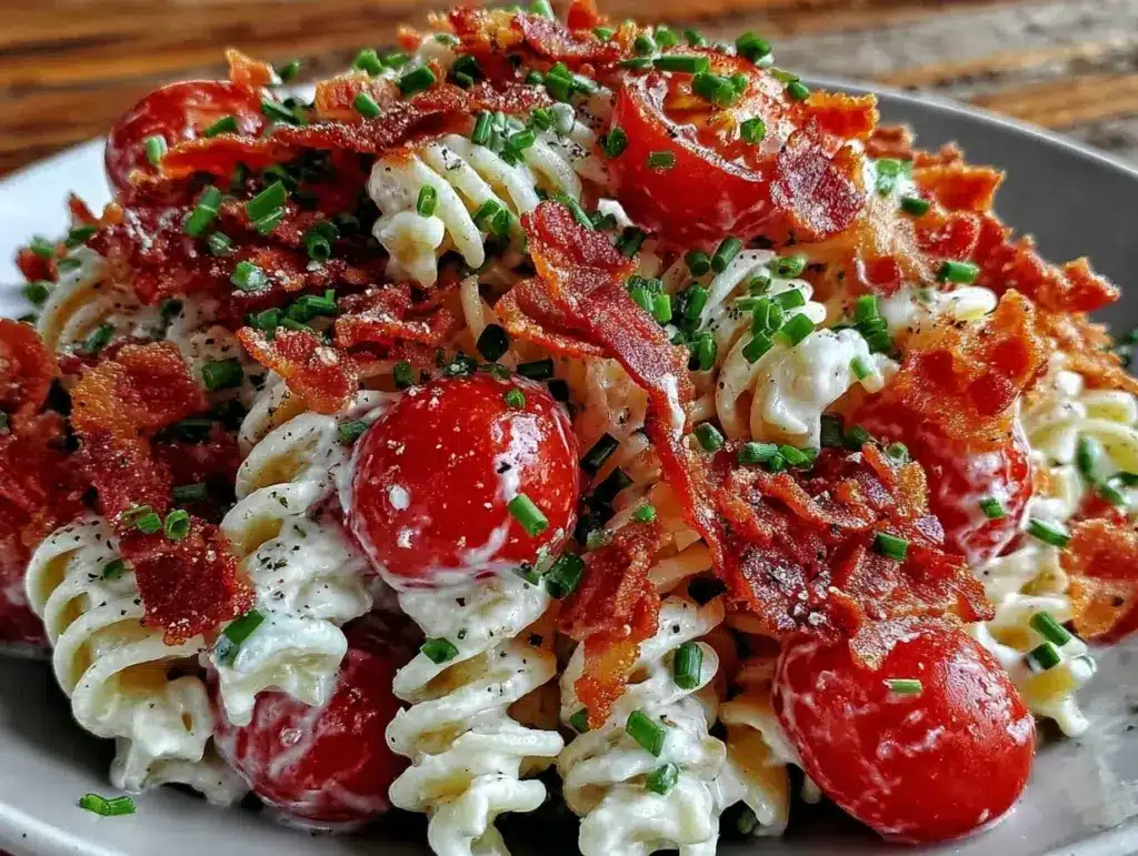 creamy BLT pasta salad - featured image
