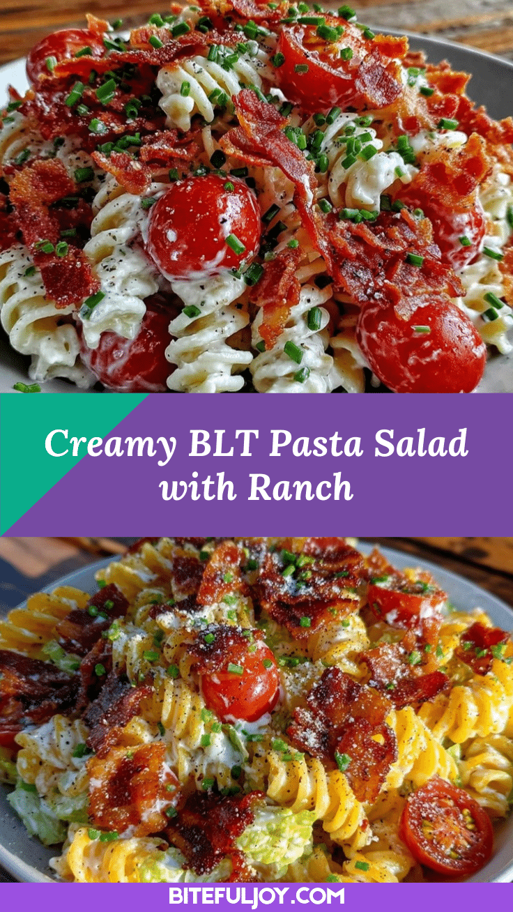 creamy BLT pasta salad recipe