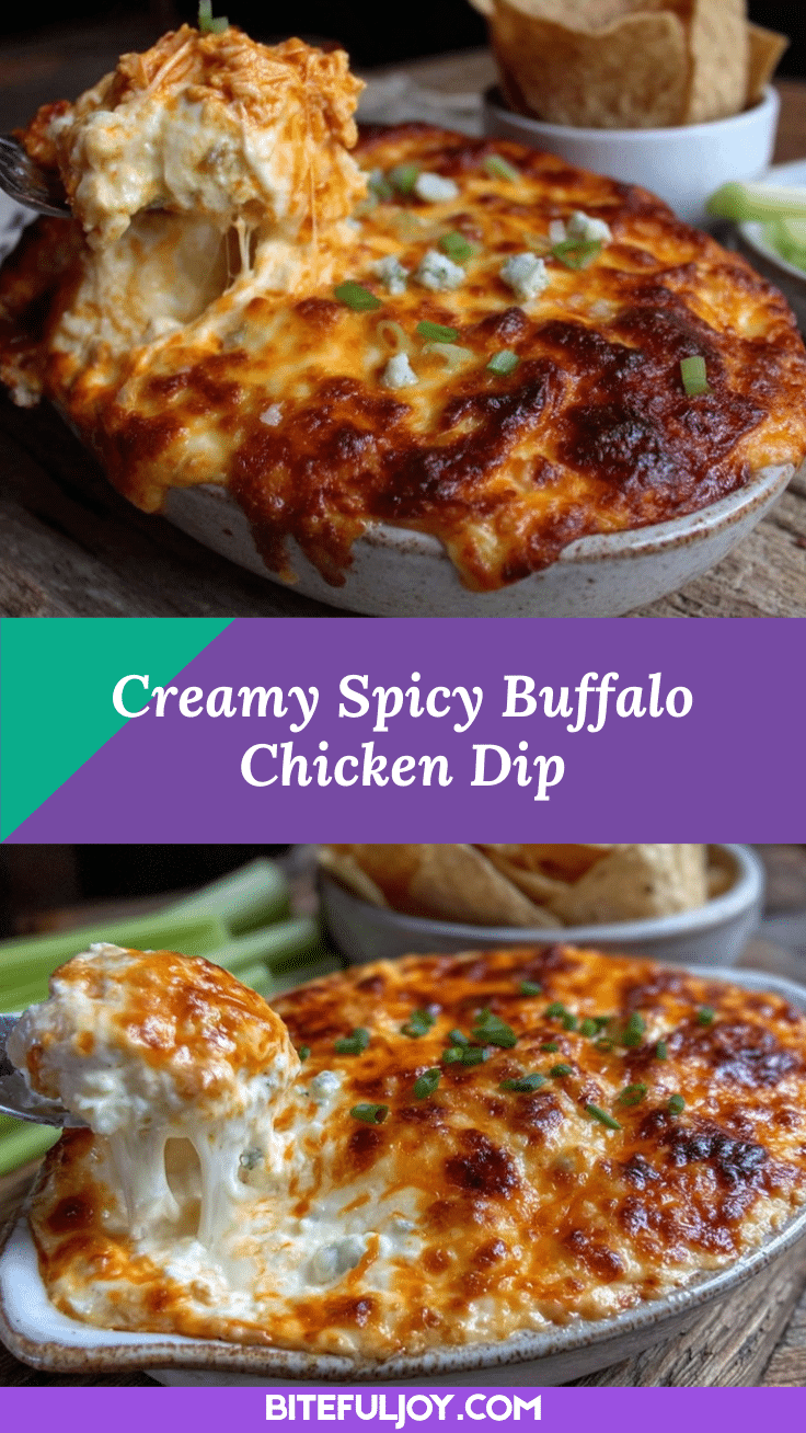 creamy buffalo chicken dip recipe