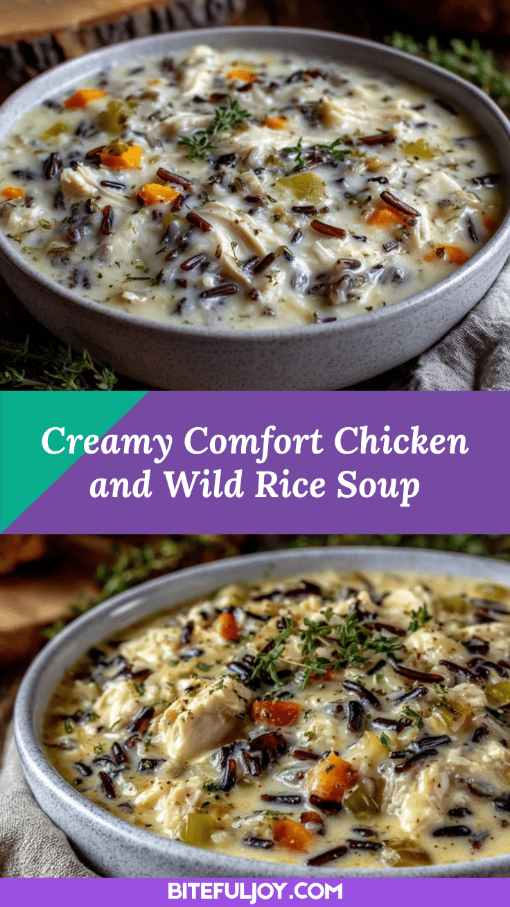 creamy chicken and wild rice soup recipe