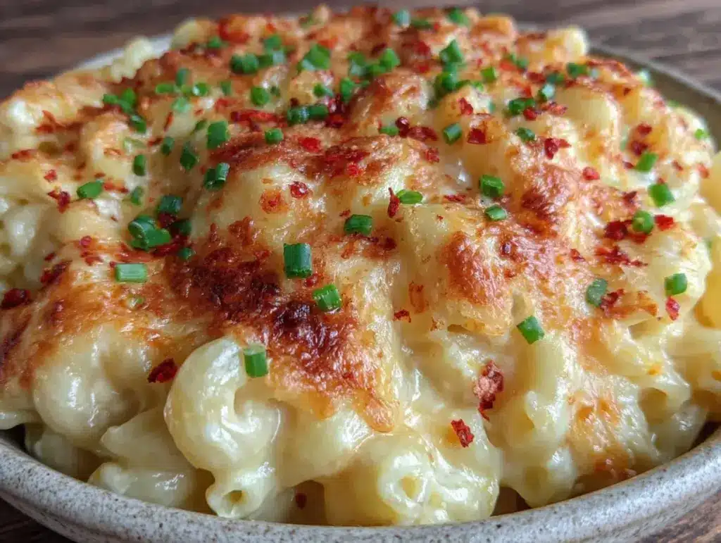 creamy crockpot mac and cheese - featured image