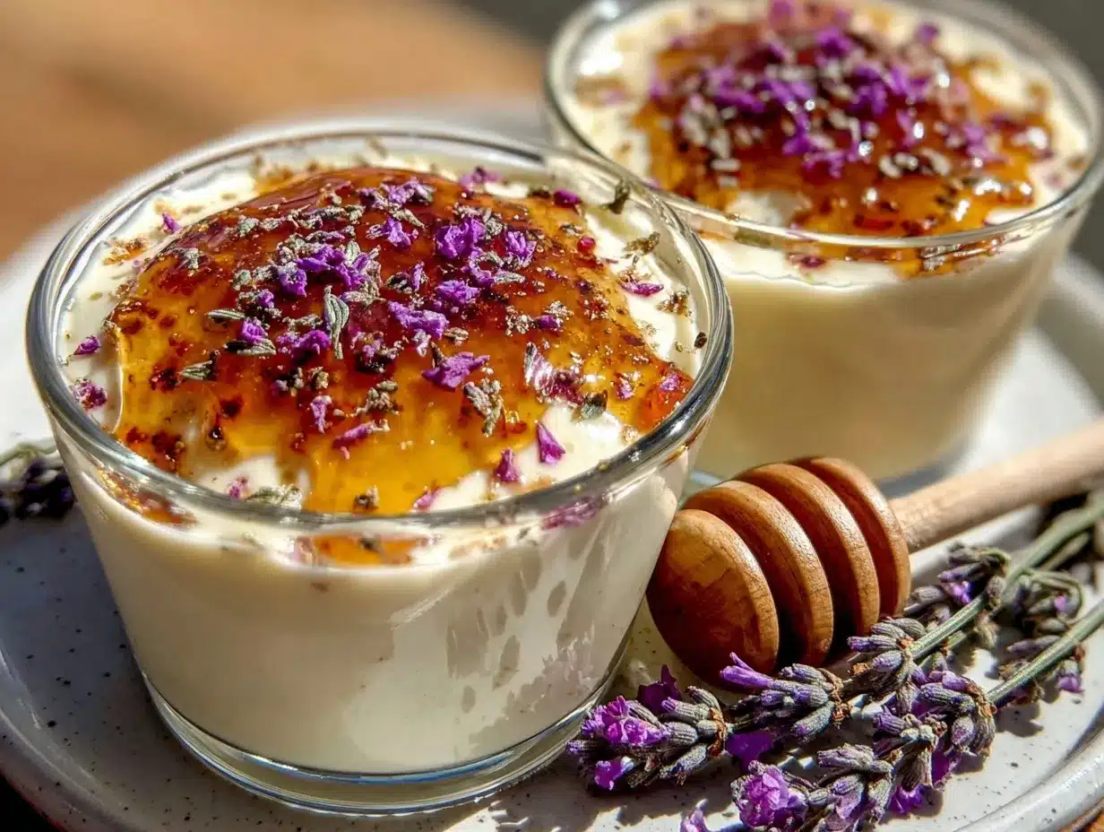 creamy honey lavender panna cotta preparation steps