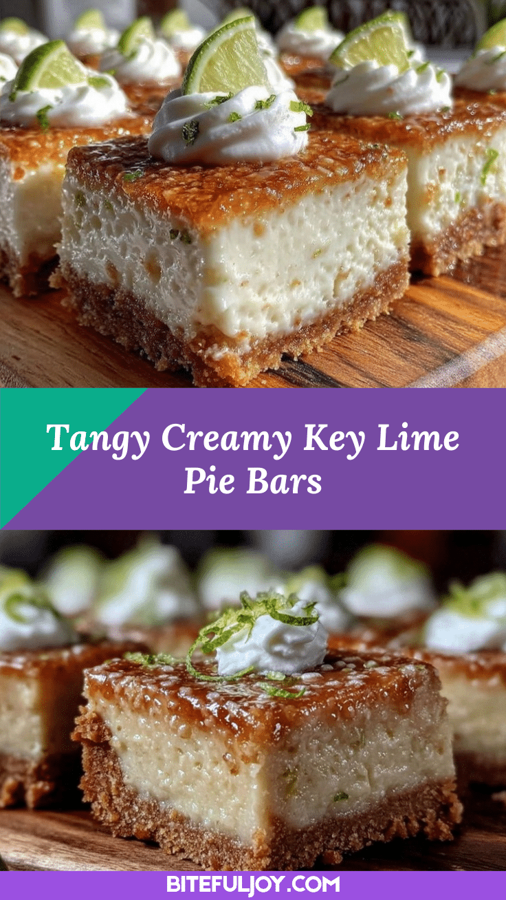 creamy key lime pie bars recipe