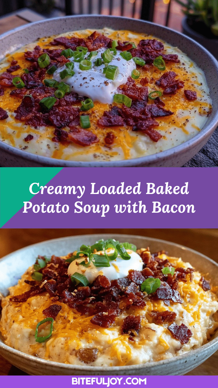creamy loaded baked potato soup with bacon recipe