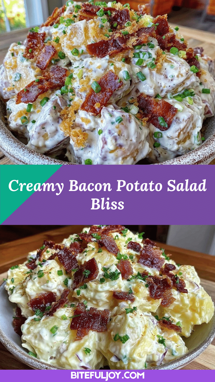 creamy potato salad with bacon recipe
