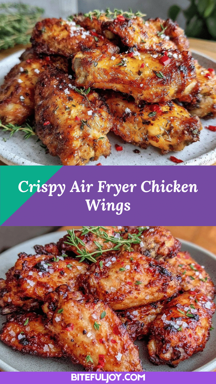 crispy air fryer chicken wings recipe