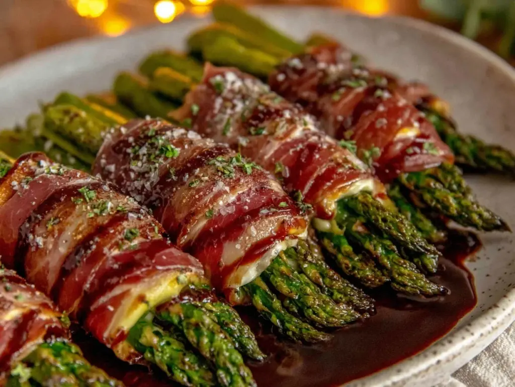 crispy asparagus and prosciutto bundles - featured image