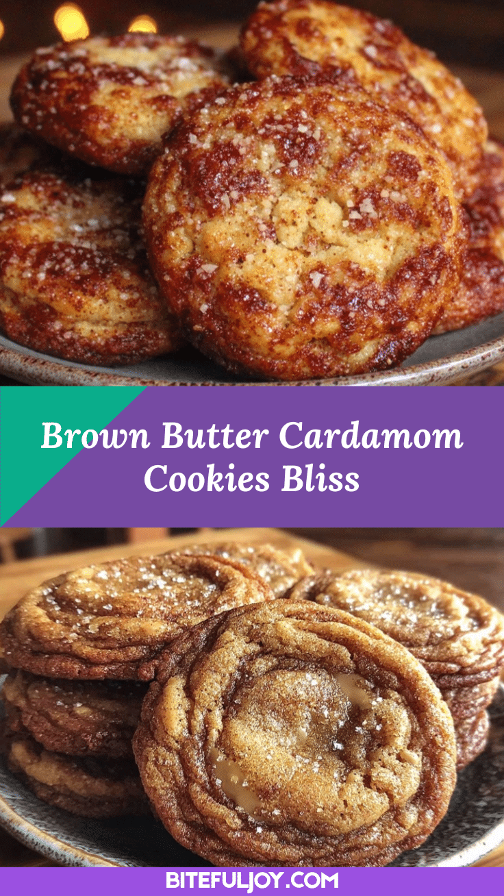 crispy brown butter cardamom cookies recipe