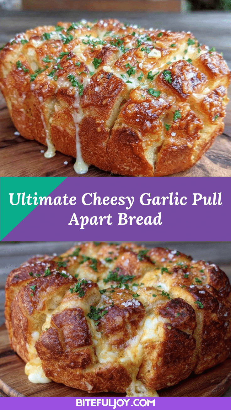 crispy cheesy garlic pull-apart bread recipe