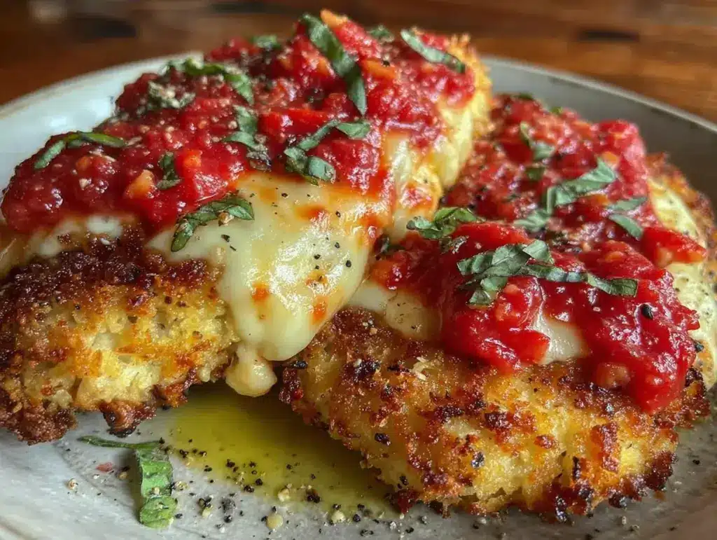 crispy chicken parmesan recipe - featured image