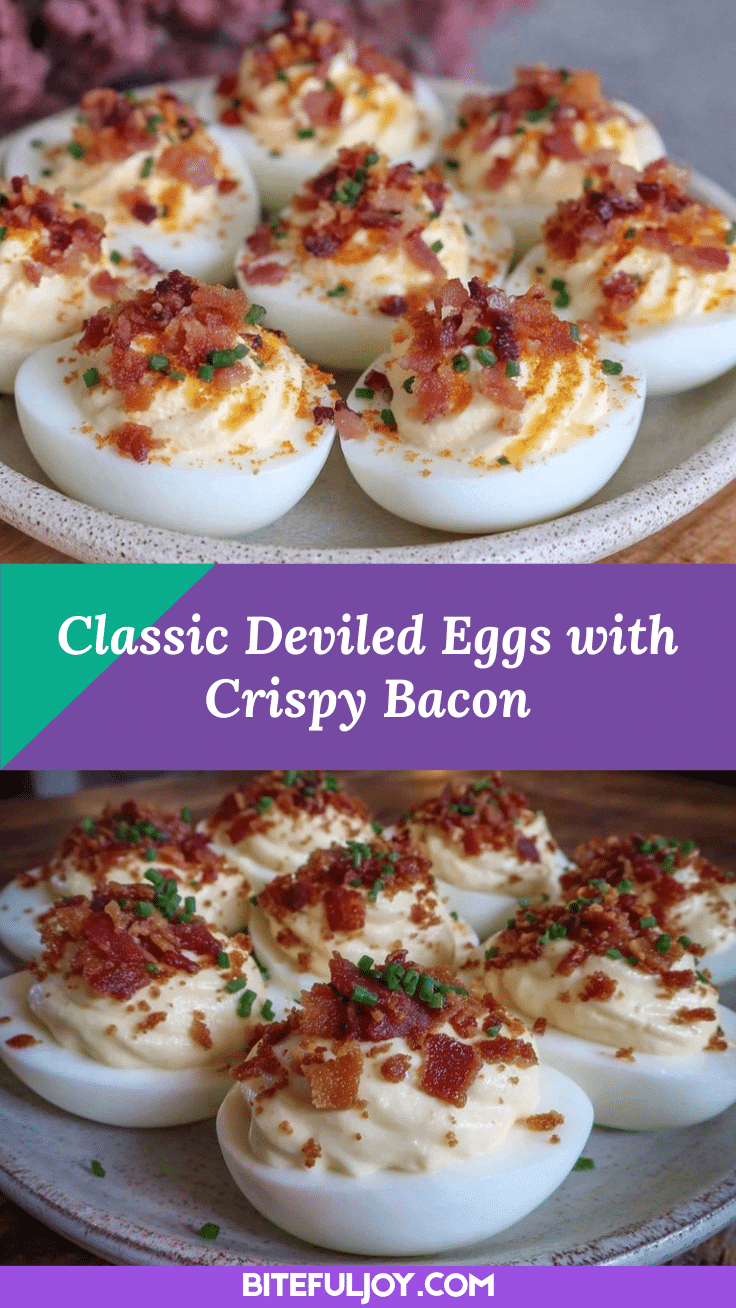 crispy classic deviled eggs with bacon bits recipe
