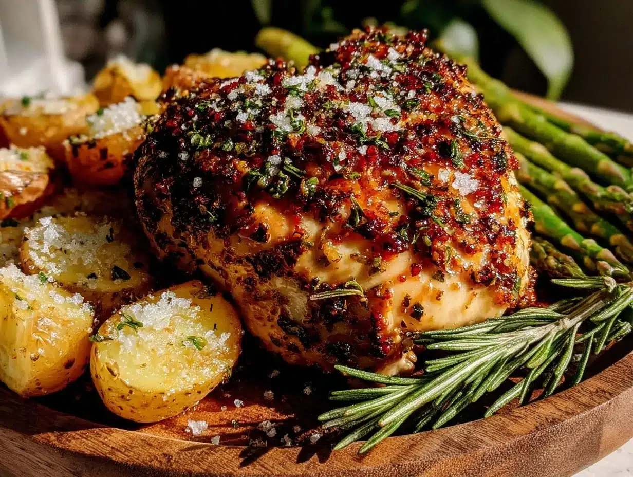 crispy lemon herb roasted chicken preparation steps
