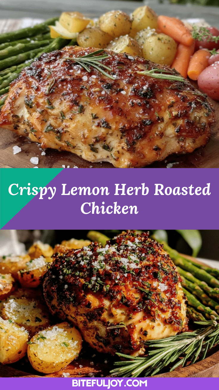 crispy lemon herb roasted chicken recipe