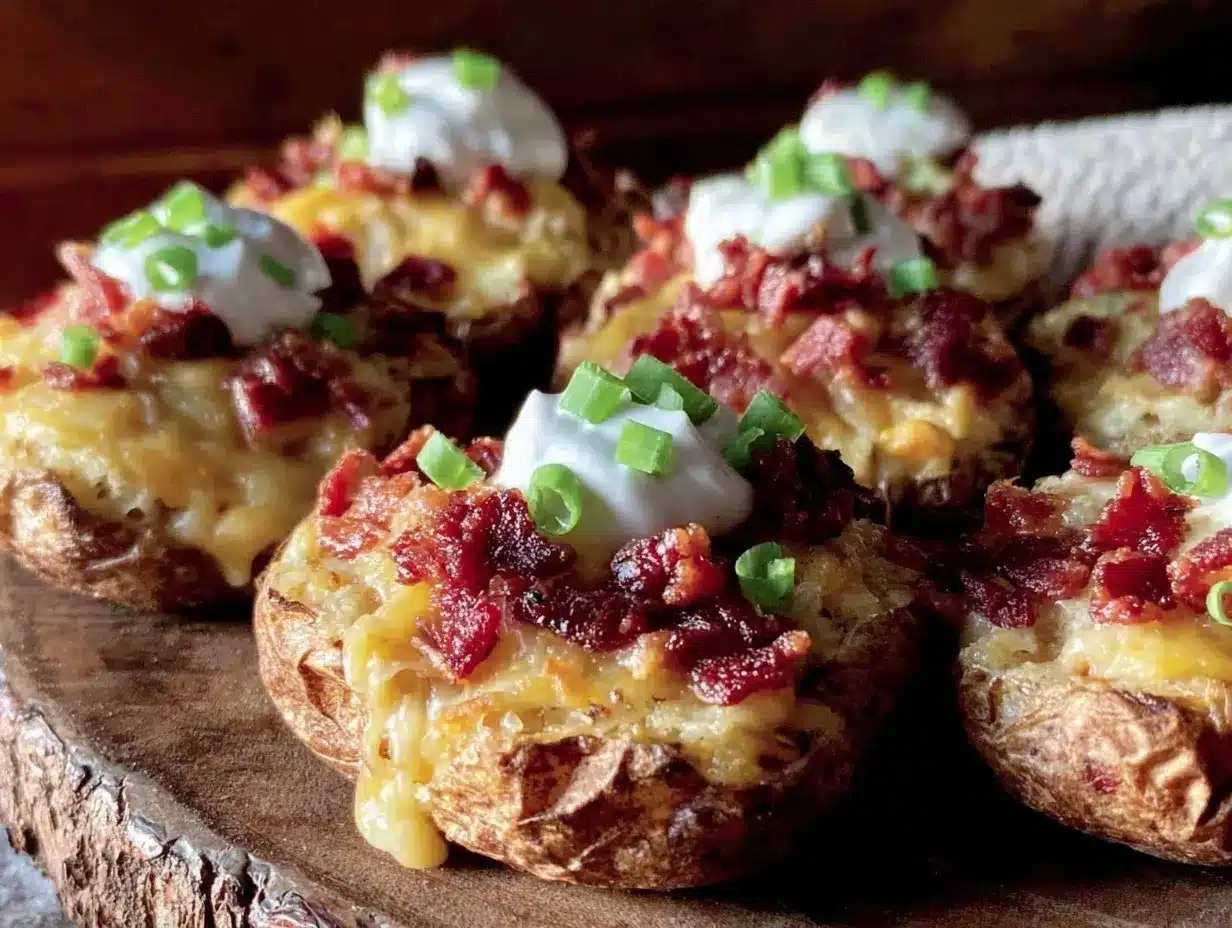 crispy loaded potato skins preparation steps