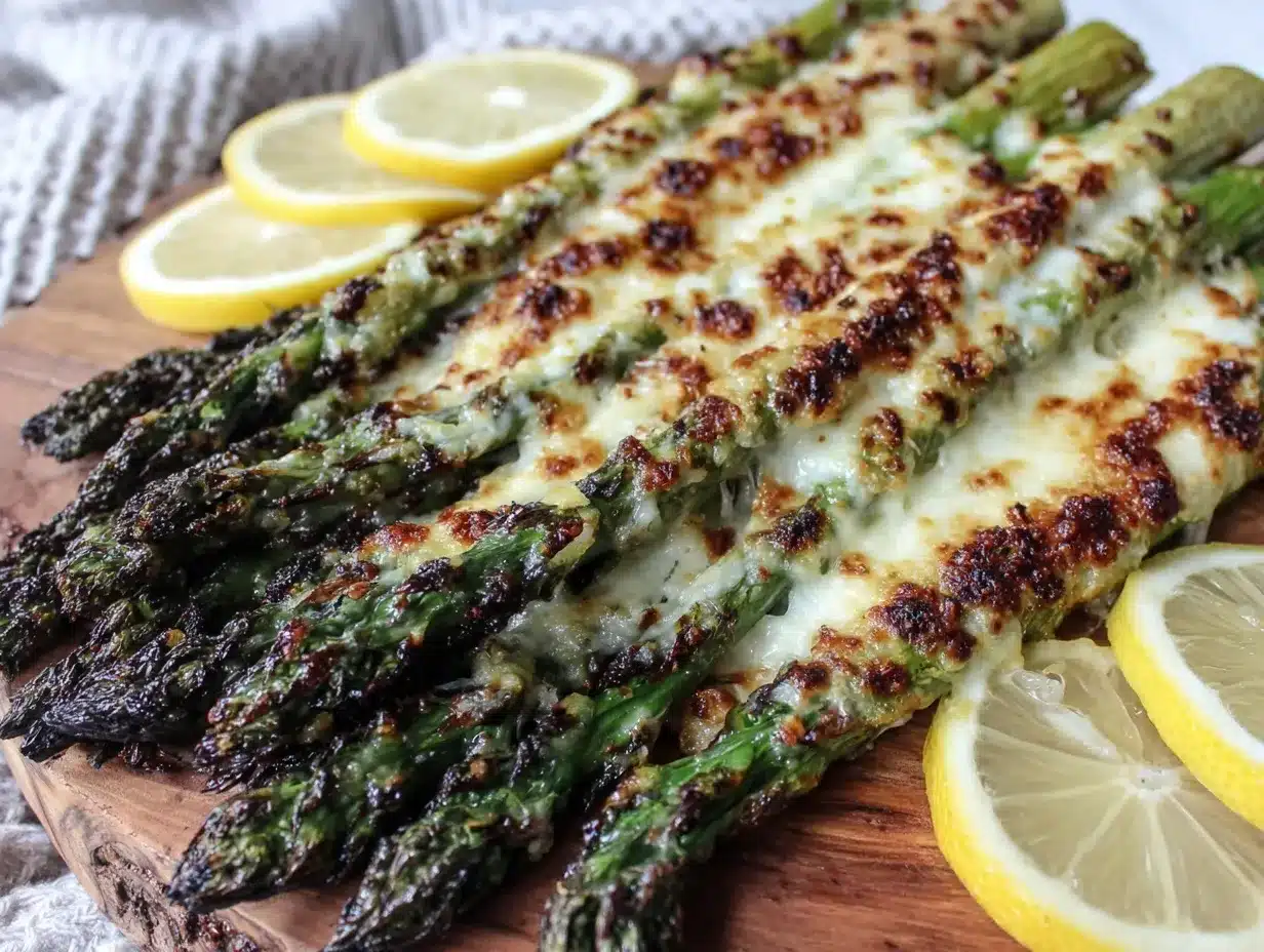crispy Parmesan roasted asparagus preparation steps