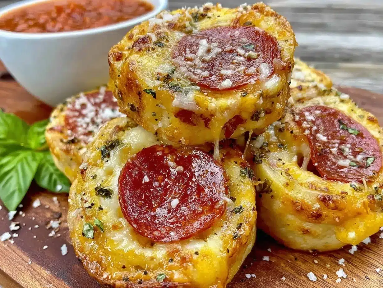crispy pepperoni pizza roll-ups preparation steps