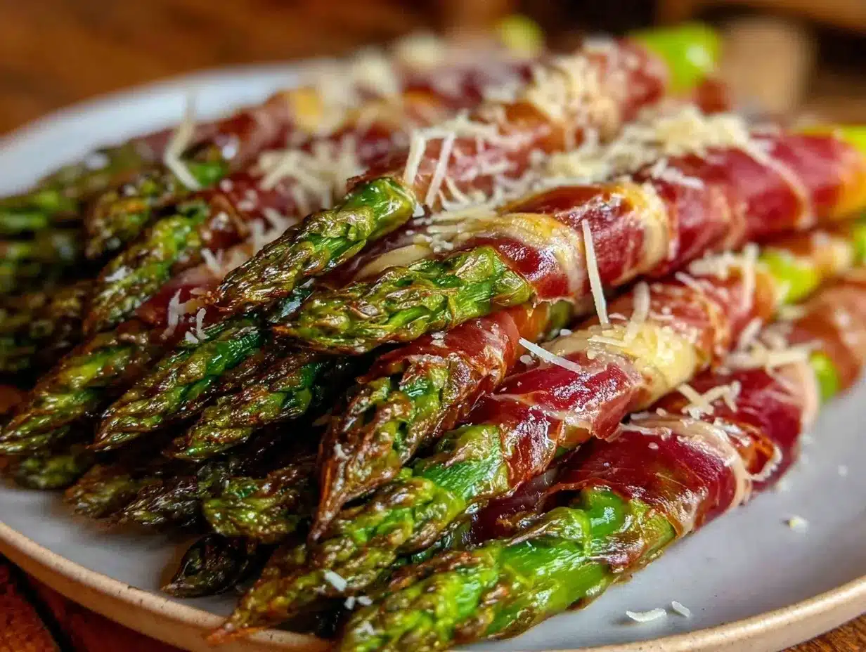 crispy prosciutto-wrapped asparagus preparation steps