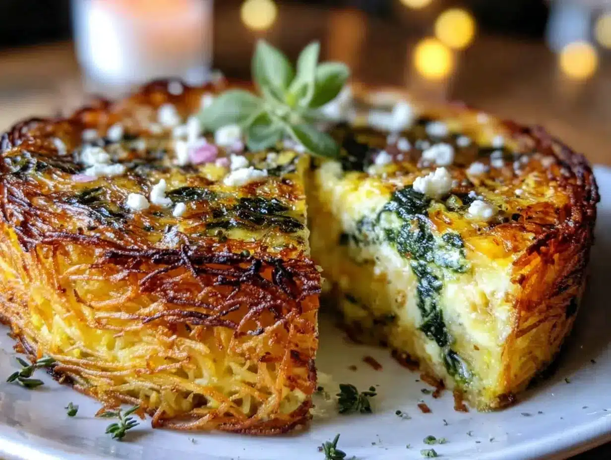 crispy spinach and feta quiche preparation steps