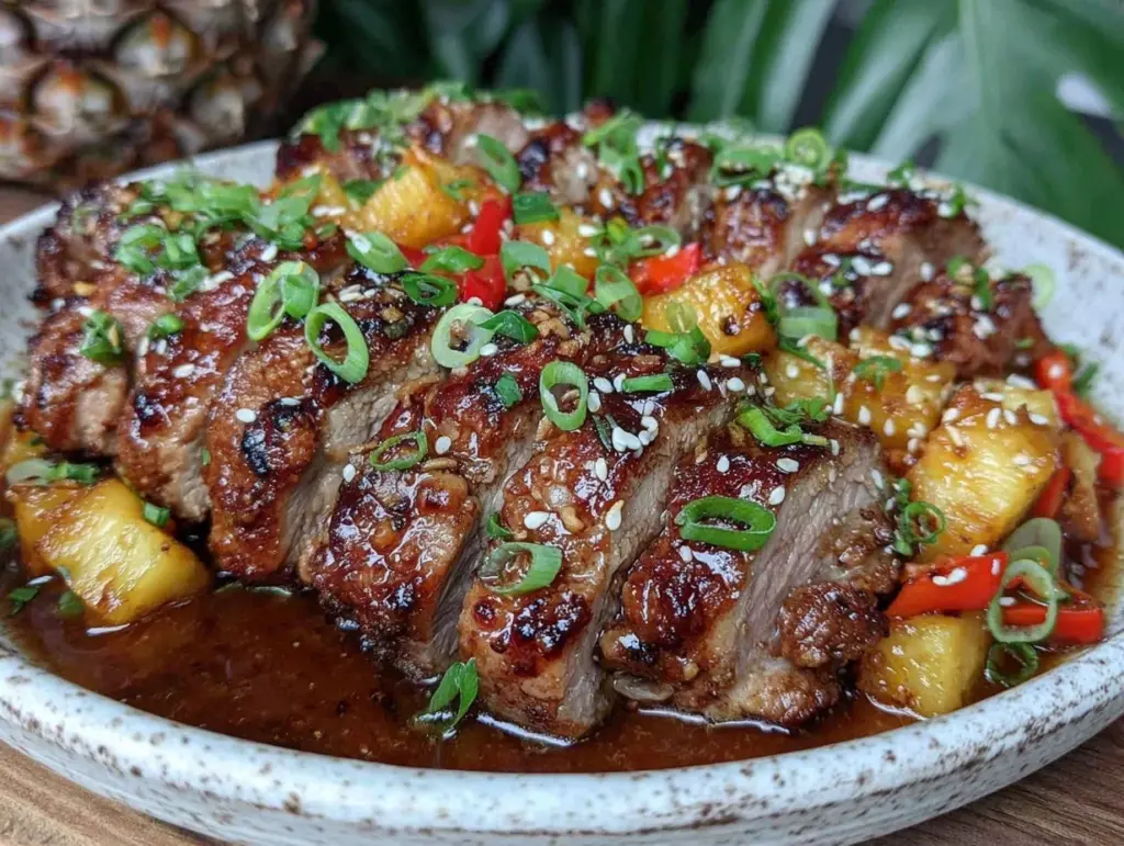 crockpot Hawaiian pork tenderloin - featured image