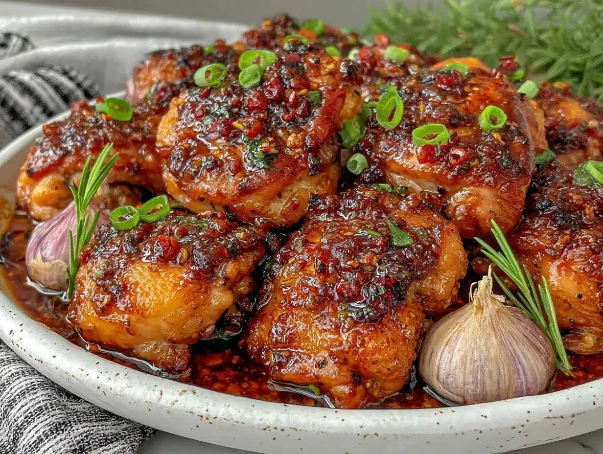 crockpot honey garlic chicken thighs preparation steps