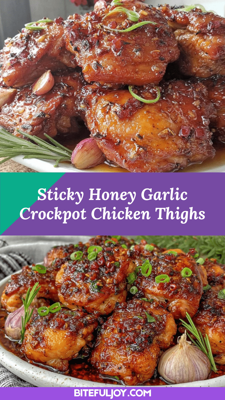 crockpot honey garlic chicken thighs recipe