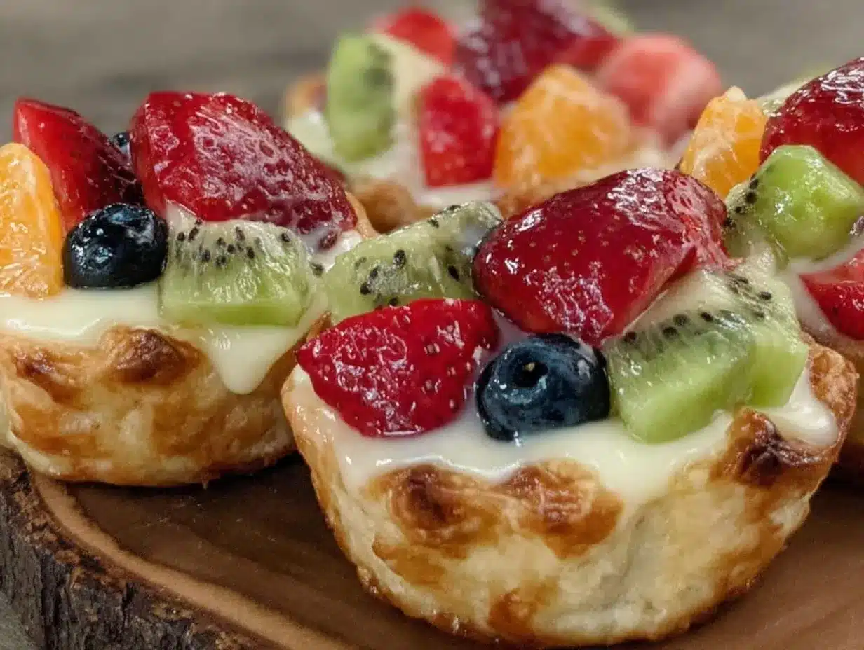 easy mini fruit tarts preparation steps