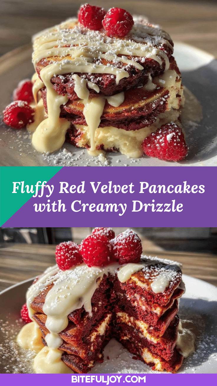 fluffy red velvet pancakes recipe