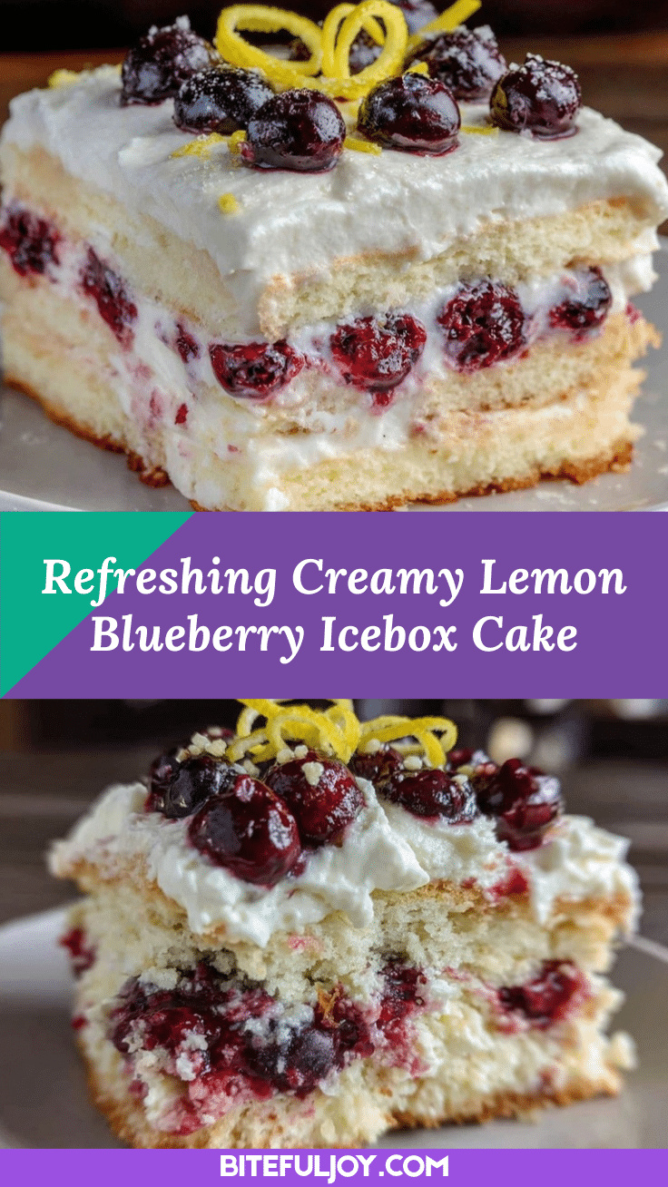 fresh lemon blueberry icebox cake recipe