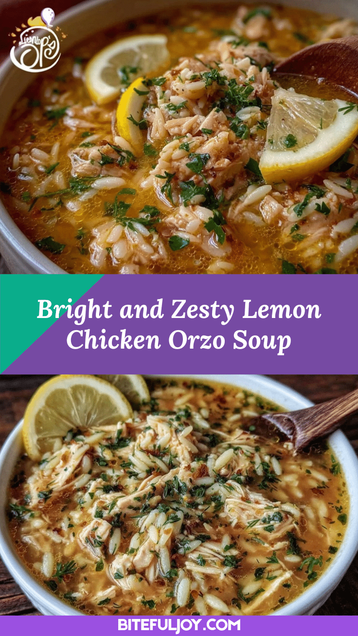 fresh lemon chicken orzo soup recipe