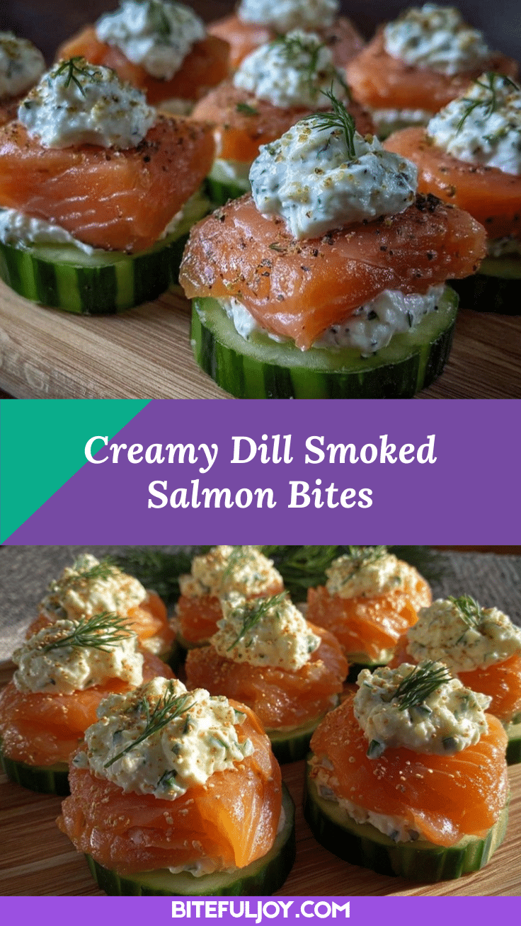fresh smoked salmon cucumber bites recipe