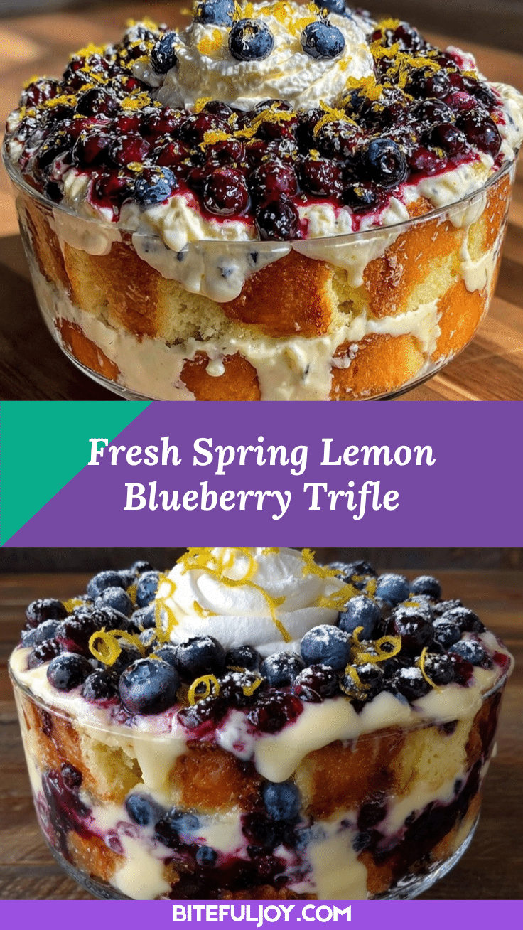 fresh spring lemon blueberry trifle recipe
