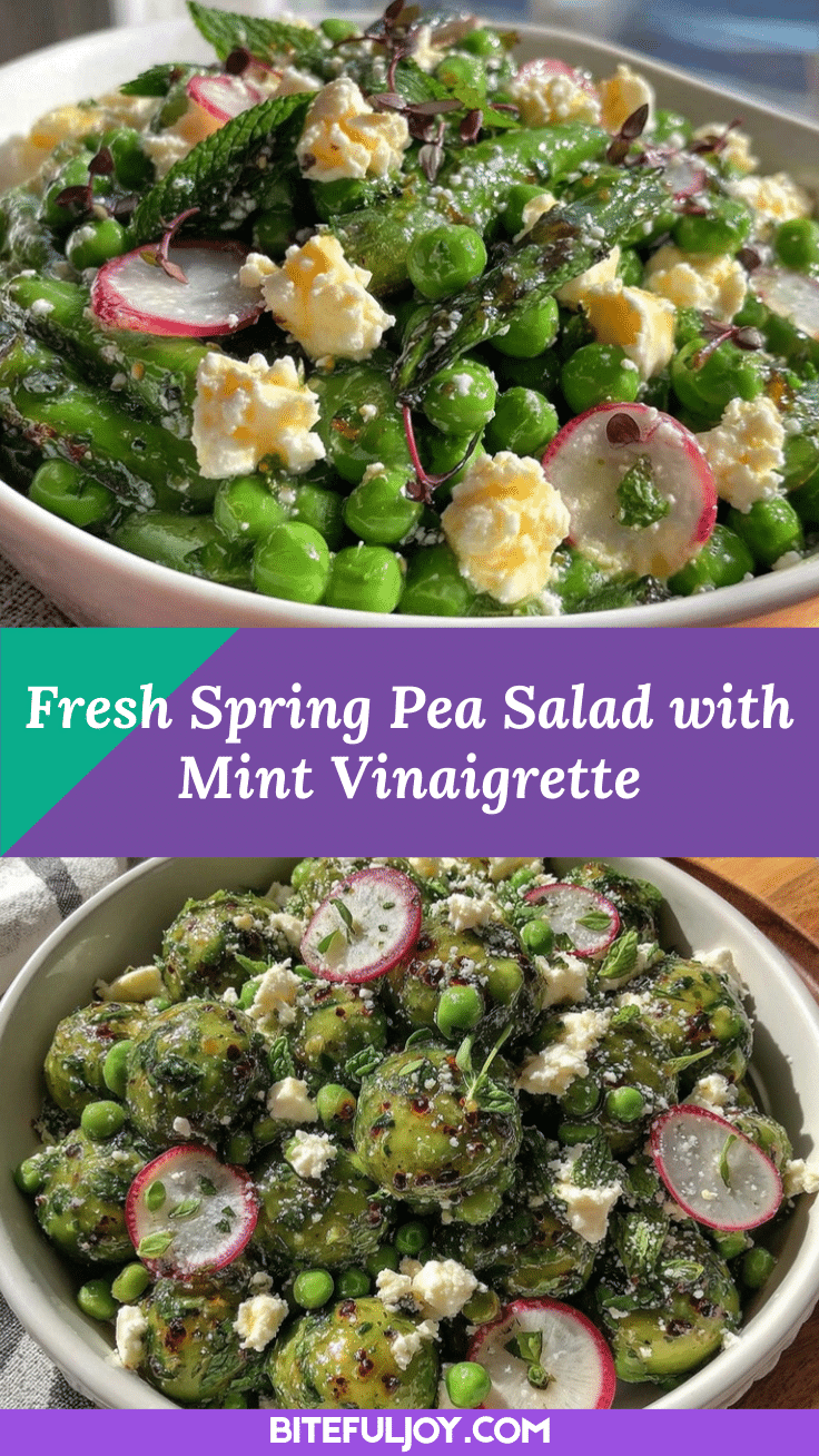 fresh spring pea and feta salad recipe