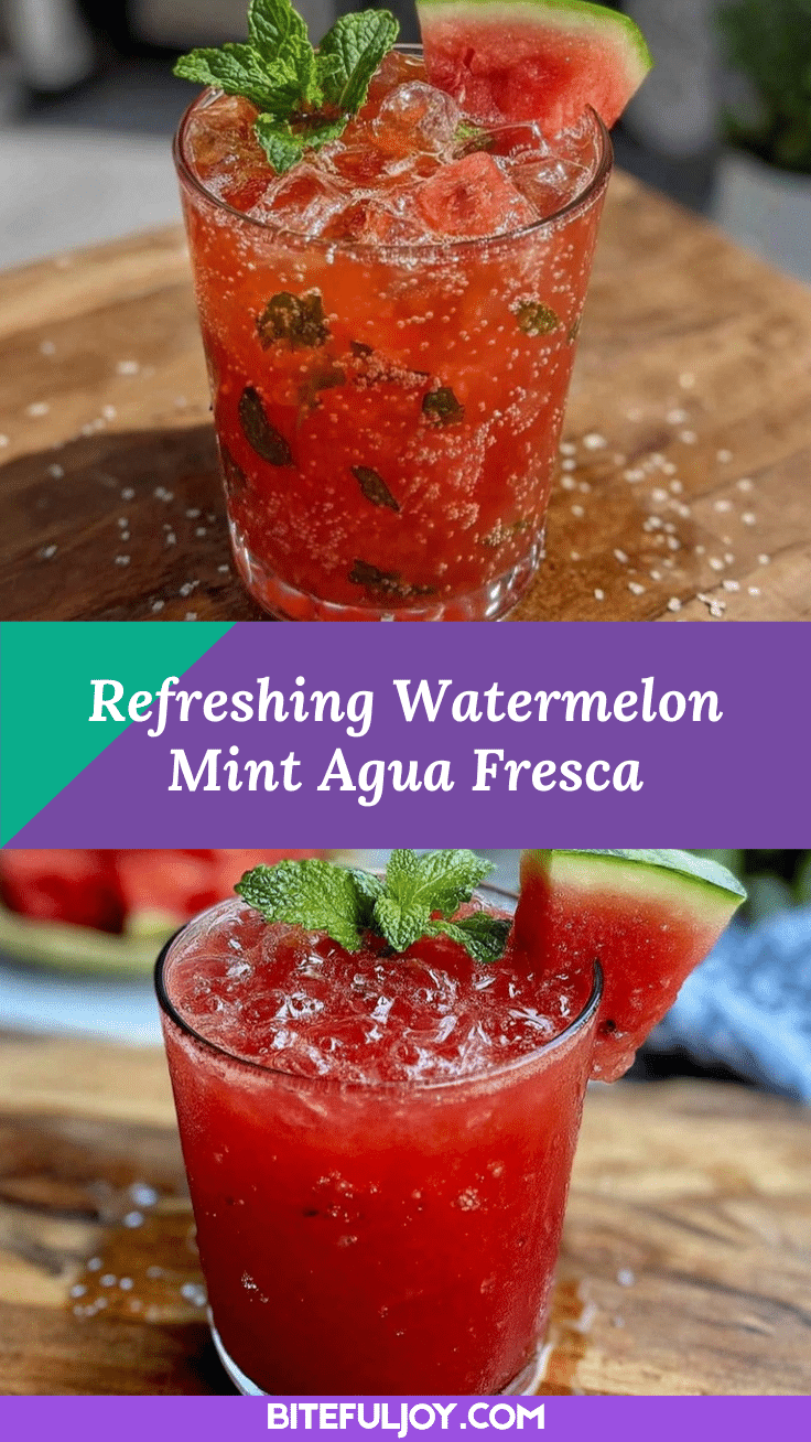 fresh watermelon mint agua fresca recipe
