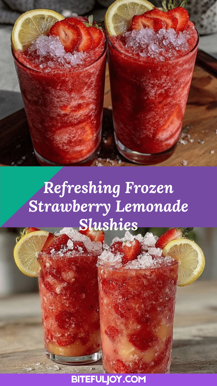 frozen strawberry lemonade slushies recipe recipe
