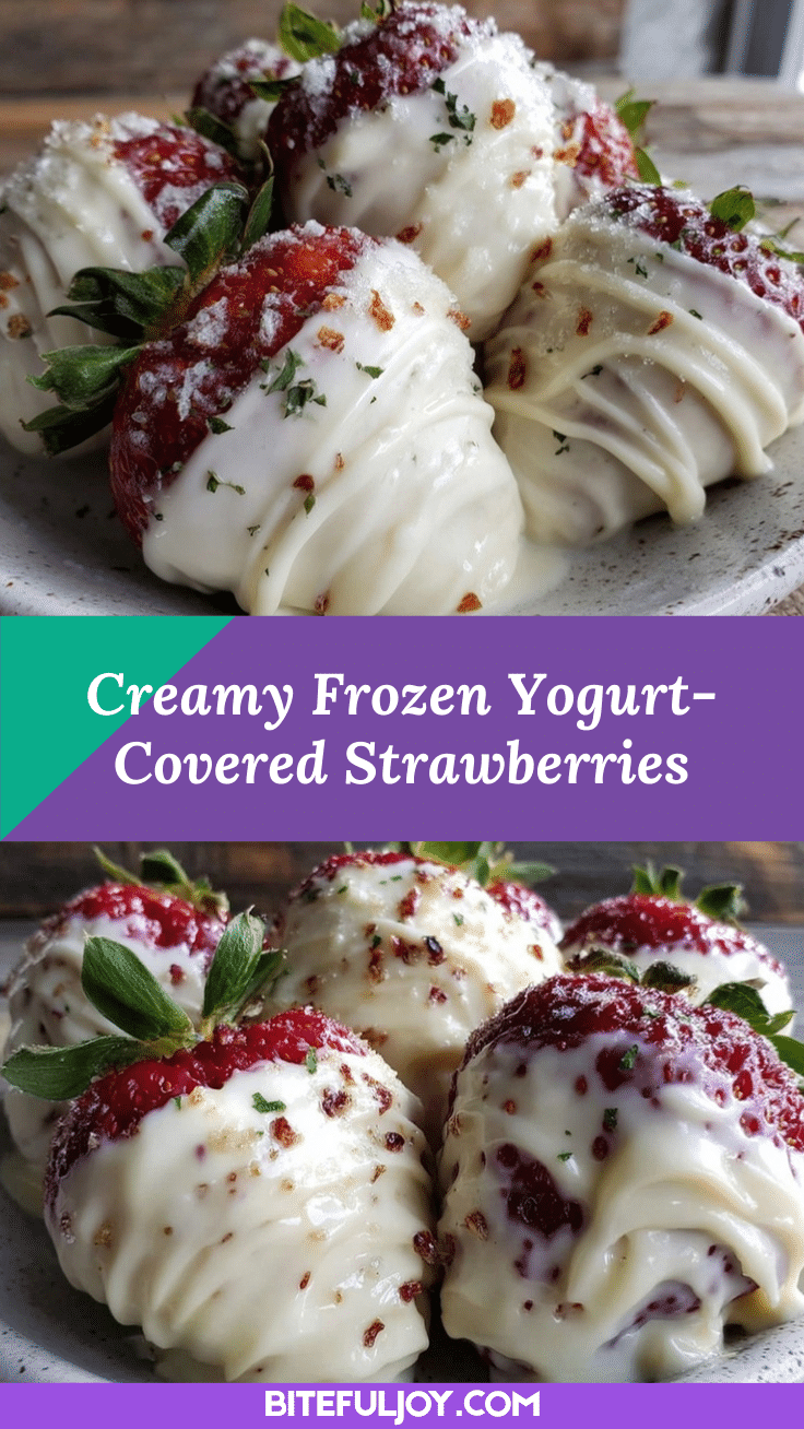frozen yogurt-covered strawberries recipe