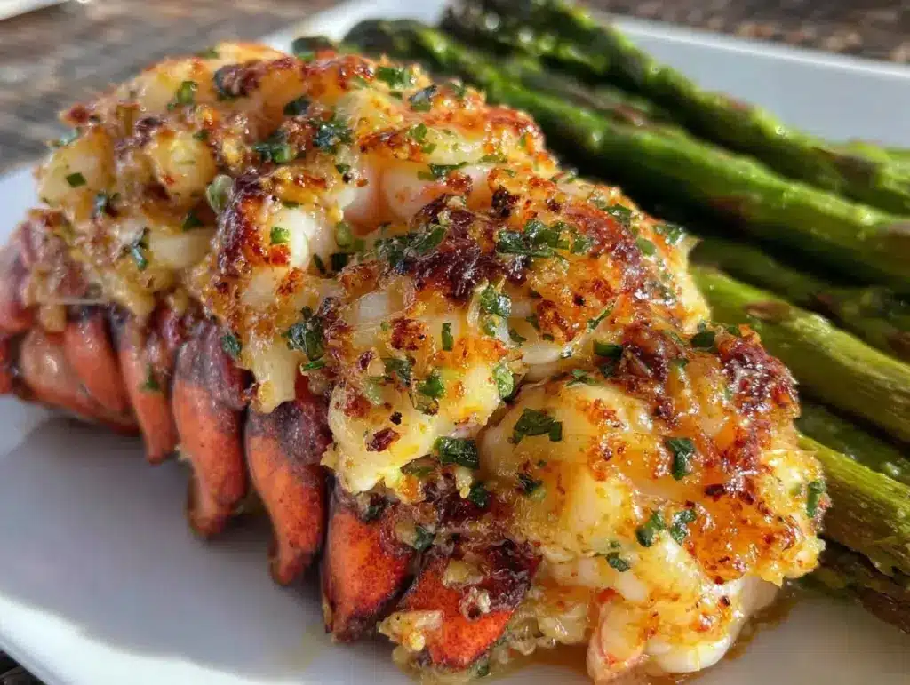 garlic butter lobster tail - featured image