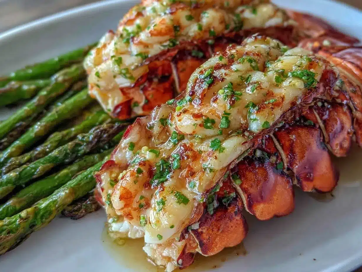 garlic butter lobster tail preparation steps