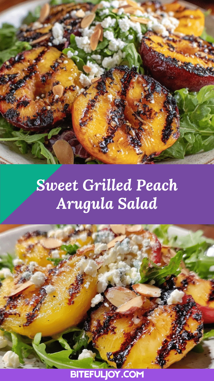 grilled peach and arugula salad recipe