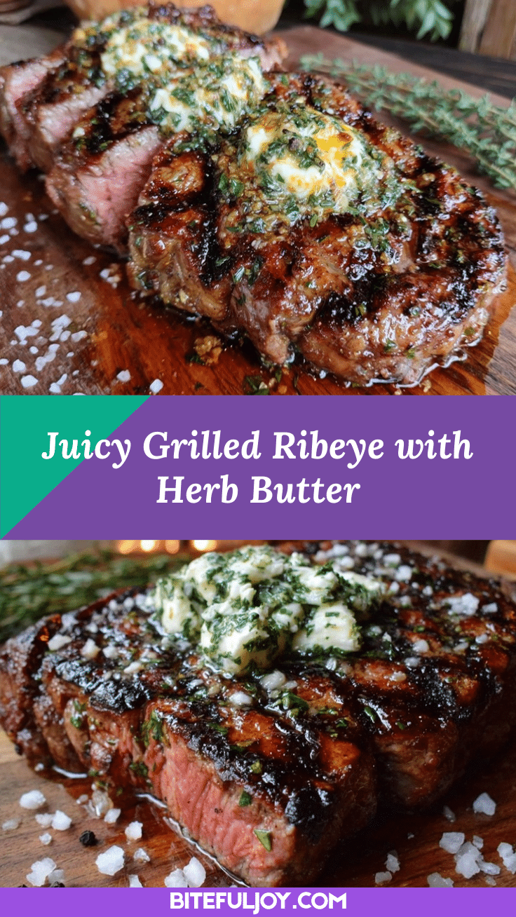 grilled ribeye steak with herb butter recipe