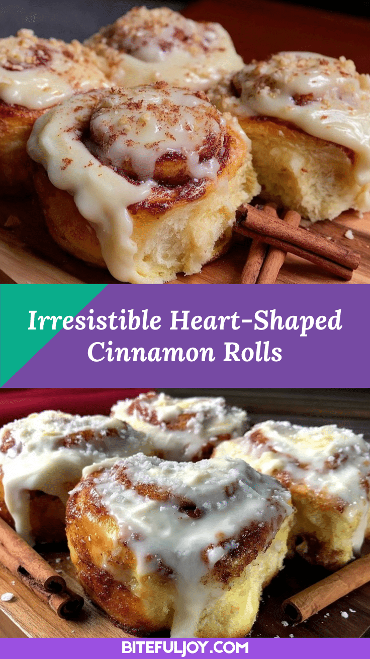 heart-shaped cinnamon rolls recipe