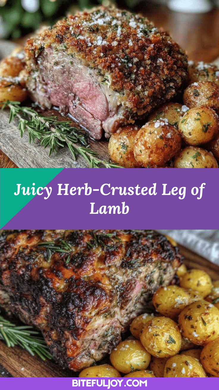 herb-crusted leg of lamb recipe