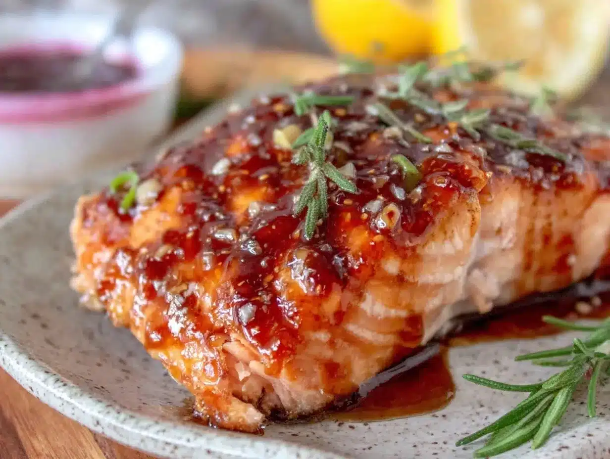 honey garlic glazed salmon preparation steps