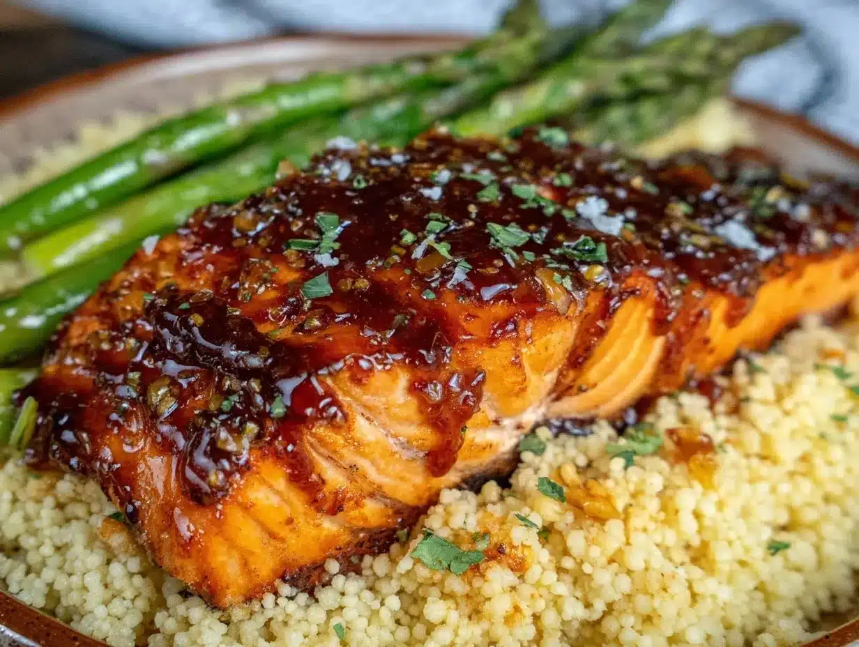 honey glazed salmon preparation steps