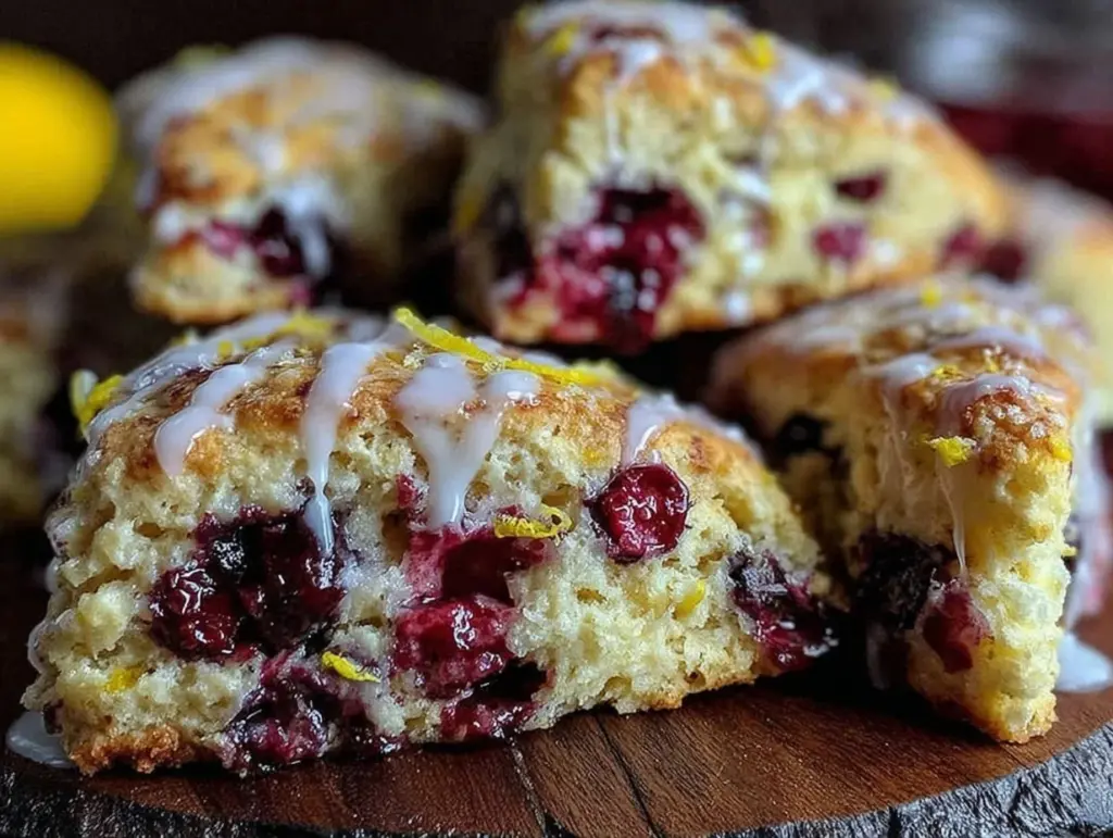 lemon blueberry scones - featured image
