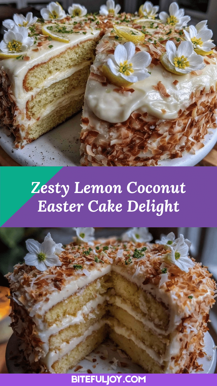 lemon coconut layered cake recipe