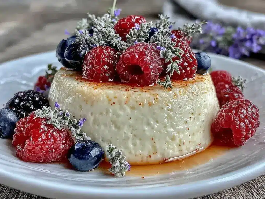 lemon lavender panna cotta - featured image