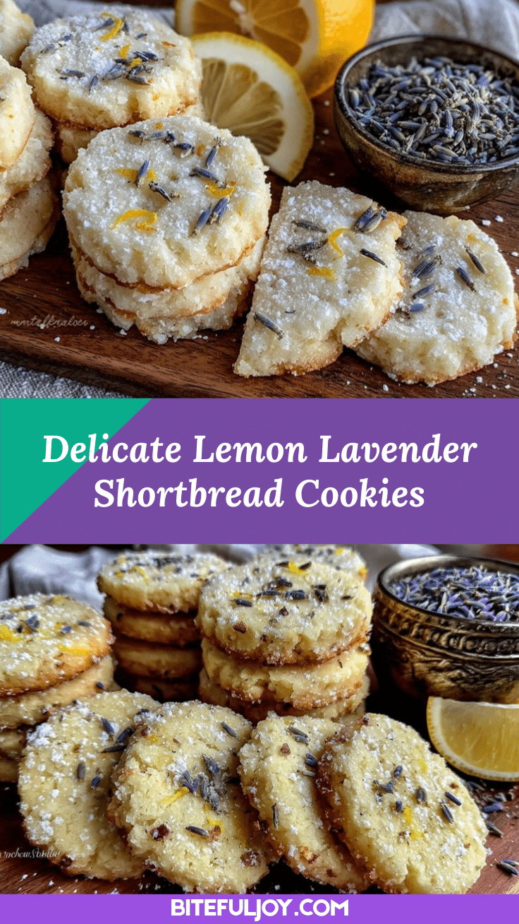 lemon lavender shortbread cookies recipe