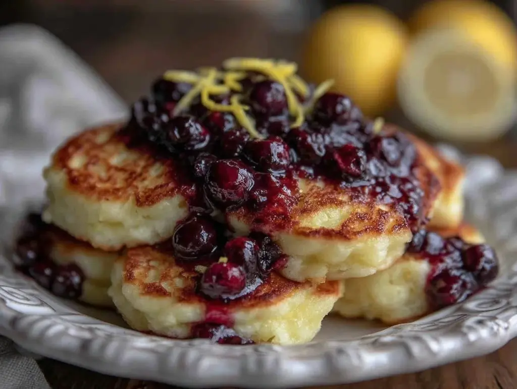 lemon ricotta pancakes - featured image