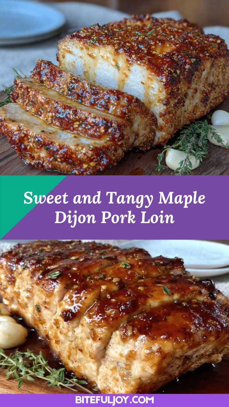 maple dijon pork loin roast recipe