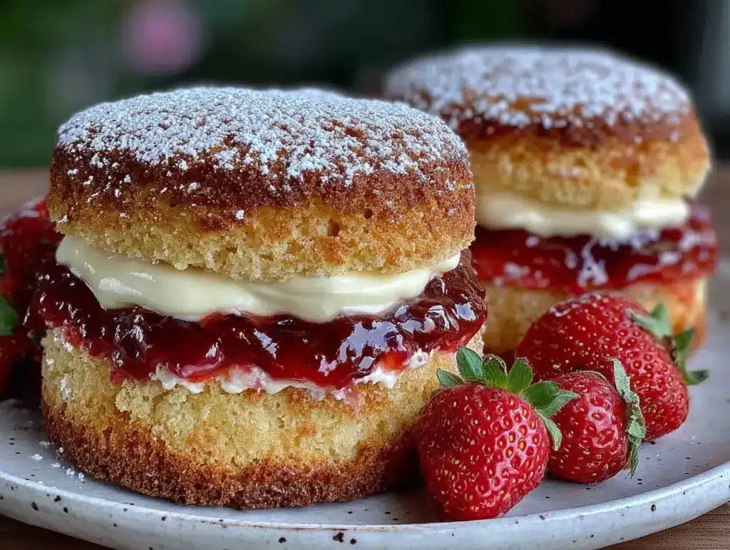 mini Victoria sponge cakes - featured image